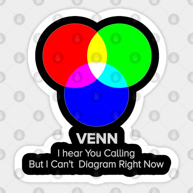 Venn Diagram Funny Saying Sticker by DanielLiamGill